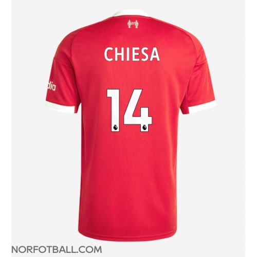 Billige Fotballdrakt Liverpool Federico Chiesa #14 Replika Hjemmedrakt 2025-26 Kortermet Billige Fotballdrakt Liverpool Federico Chiesa #14 Replika Hjemmedrakt 2025-26 Kortermet